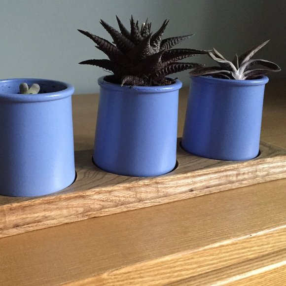 La Fermiére French Glazed Terracotta Pots set of 6 - Picture 8 of 14